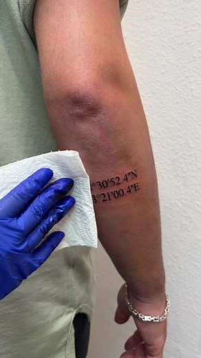 Trendy Coordinate Tattoos on Instagram