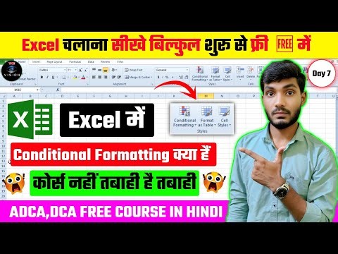 Excel Day 7: Conditional Formatting क्या है? | एक-एक Option समझें | Excel Full Tutorial Hindi 2026