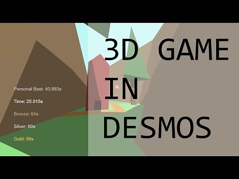 3D Game in Desmos Graphing Calculator - Desmos Art Contest Entry