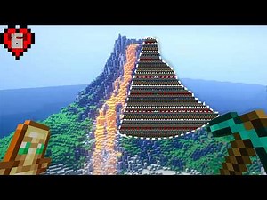 I Built A Working Volcano in Minecraft Hardcore