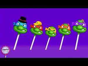 Ninja Turtles Cake Pop Finger Family (Reuploaded)