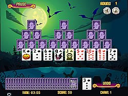 Tripeaks Halloween - Play Now on Y8.com