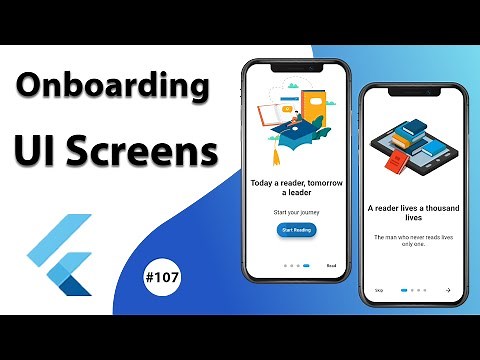 Flutter Tutorial - Onboarding UI Screen