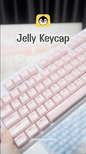 Jelly Keycaps, shiny jelly keycaps, available in 3 colors, super cute! 🧊 #keycaps #keycaps #mecha...