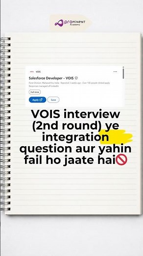 VOIS INTERVIEW QUESTION SALESFORCE DEVELOPER