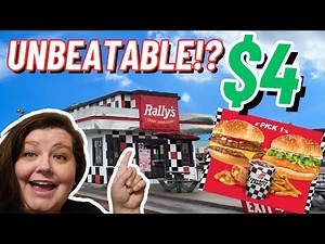 Rally's & Checkers $4 Unbeatable Meal Deal! Limited Time Only!