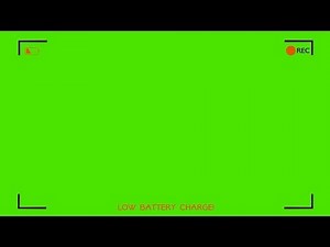 green screen - camera recording low battery