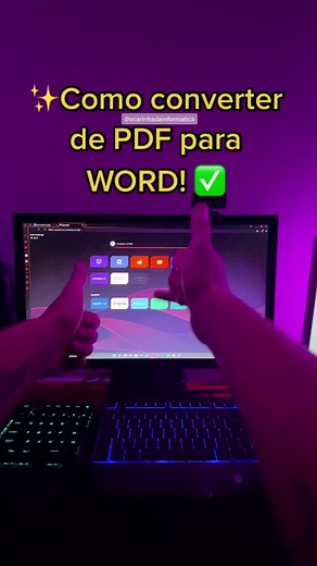 ✨Como converter \nde PDF para \nWORD! ✅
