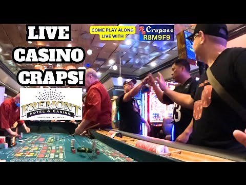 Live Casino Craps Action at the Fremont Casino in Las Vegas! Crapsee Code: R8M9F9