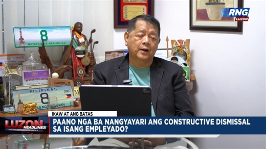 Paano nga ba nangyayari ang constructive dismissal sa isang empleyado? | Regional News Group - RNG Luzon