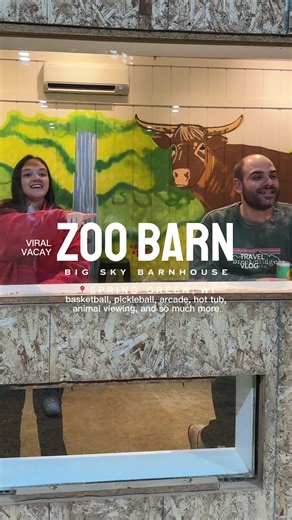 never run out of things to do or see here 🦚🏀🐴👾🐤 📍 Spring Green, WI #airbnbgoals #tripofalifetime #bucketliststay #midwestlife #wisconson