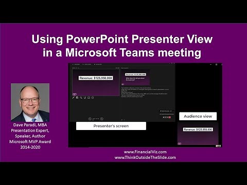 Using PowerPoint Presenter View with a single screen in a Microsoft Teams meeting