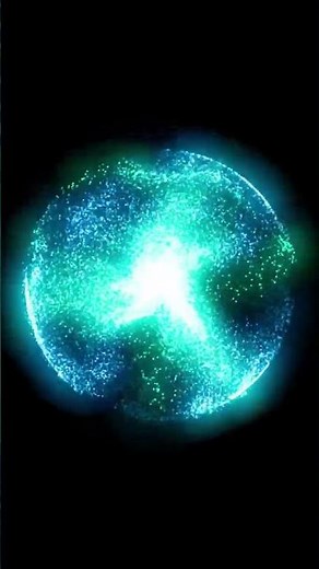 blue particle energy ball - Download Stock Footage #shorts
