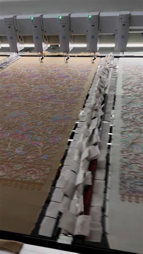 96K views · 1.4K reactions | **Yuemei 47 heads chenille machine: Bigger, Faster, Bolder!** Meet the **towel embroidery titan** – 47 heads working like a superhero team! 隸♂️ **Why choose us?** ✅ **XL Power**: Sew giant designs on scarf,shawl,blankets, or curtains in 1 go! ✅ **Speed Boost**: Finish 3x faster than old machines (thanks to 47 heads!)  *“Our best investment this year!”* –Textile Studio Owner | Yuelong Sewing Equipment | Facebook