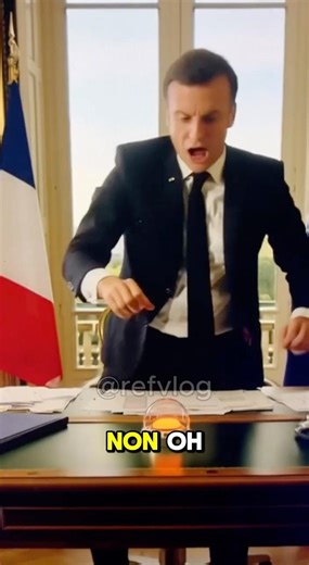 MACRON DÉCLARE LA GUERRE PAR ACCIDENT 😂🔥🚀 #macron #rage #missile #guerre #humour #rage #drole
