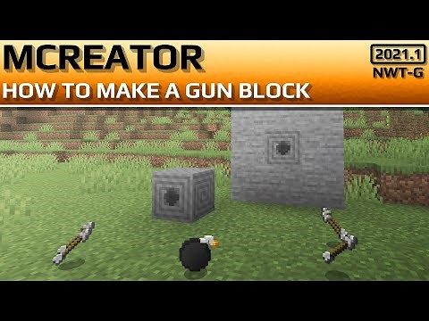 MCreator: How to make a Gun Block | 2021.1