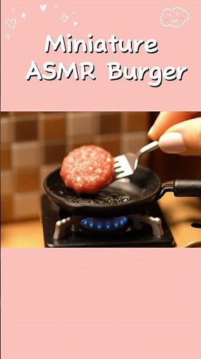 ASMR Miniature Cooking: Tiny Juicy Burger Made from Scratch 🍔 | Relaxing Tiny Kitchen Sounds