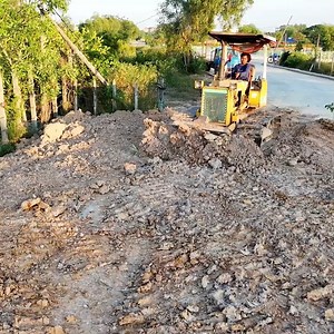 6.6K views · 73 reactions | Perfectly Start a New PROJECT Landfill by Overloading 5-T Dump Truck and Dozer Quickly Pushing Soils | BulldozeR PoweR | Facebook