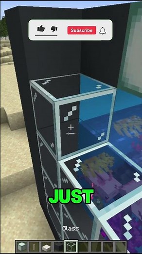 How to BUILD an AQUARIUM FOR YOUR AXOLOTL the Right WAY! #minecraft #shorts