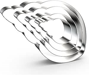 Conch Seashell Cookie Cutter Set - 5 inch, 4 inch, 3 inch, 2 inch - 4 Piece - Stainelss Steel