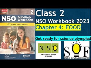NSO Workbook Chapter 4- Food Class 2 Science #olympiad Workbook practice questions #nso #sof