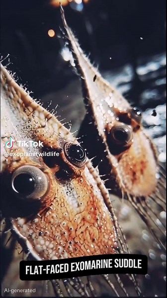 Aquatic alien weirdness. #speculativebiology #weirdfish #alienlandscape #aicreature #midjourneyart