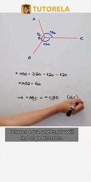 Identify Angle Bisectors: Solving 120° Geometry Problems #Math #Angles #Bisector