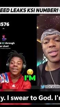 Speed leaked ksi's number😂