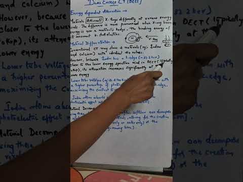 DECT - DUAL ENERGY CT - PRINCIPLE