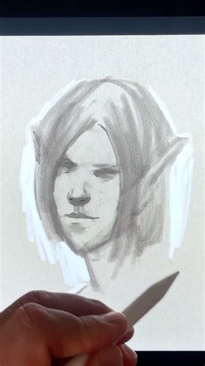 Elf portrait sketch