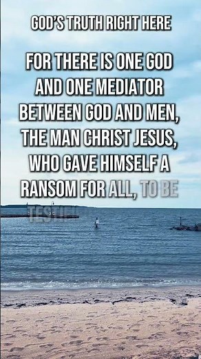 📖 Bible Verse Of The Day: 1 Timothy 2:5-6 Christ Our Mediator