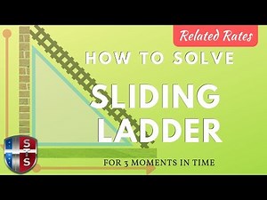 How to solve the related rates sliding ladder problem at 3 moments in time