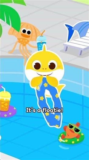 But why does Baby Shark need a floatie? 🛟 #BabySharkSwimBreak