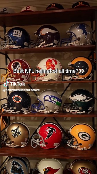 NFL Helmet Collection at Jerome's Collectors Cave