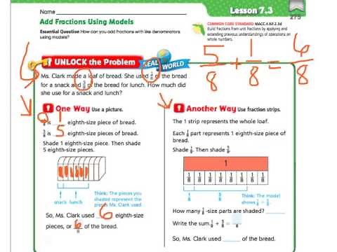 Go Math 7.3 Add Fractions Using Models
