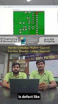 🎥 AI Based PCB Defect Detection Project | ICT Engineering Students | Marwadi University