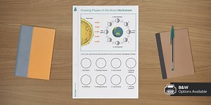 Drawing Phases of the Moon Worksheet