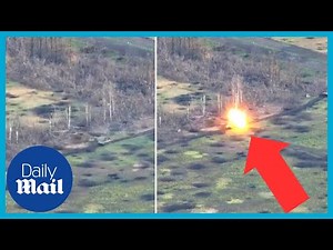 Ukrainian marines destroy Russian BMP tank with anti-tank missiles and artillery
