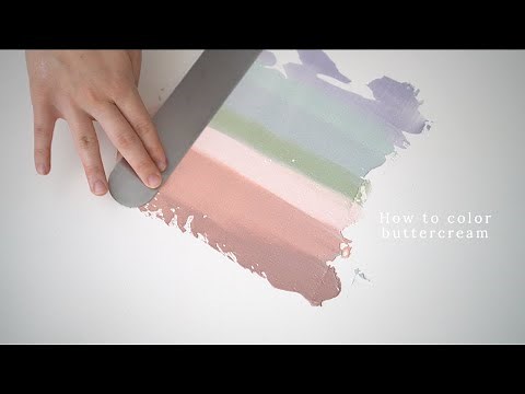 How to Color Buttercream | Soft pastel tones