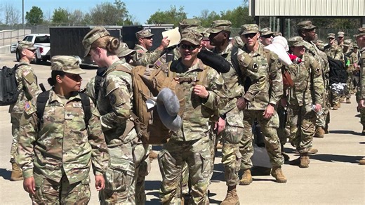 Video: More than 100 Arkansas National Guard members head to Middle East deployment