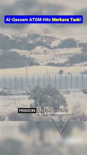 Guided Missile Targets Israeli Armor