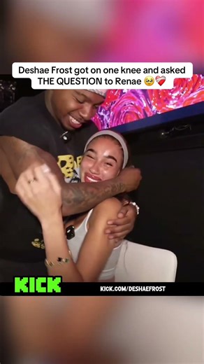 Deshae Frost got on one knee and asked THE QUESTION to Renae 🥹❤️‍🩹 #fyp #viral #deshaefrost #renae