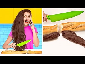SHORT HAIR VS LONG HAIR PROBLEMS! Funny Struggles For 24 Hours Girls Can Relate by 123 GO! Challenge