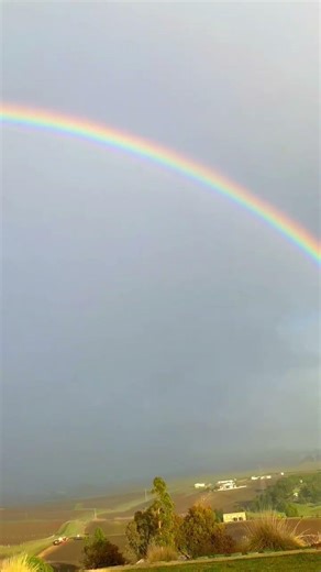Stunning Double Rainbow Over the Countryside 😍