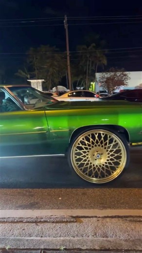 Candy Slime Chevy Donk on Gold 30’s Ridin