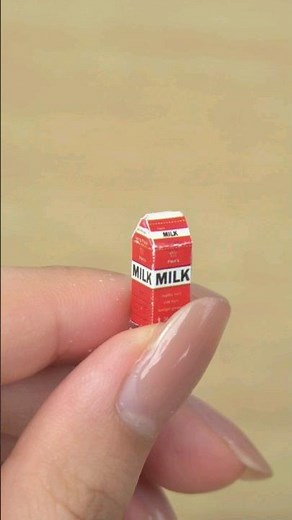 How to Make a Mini Milk Carton | DIY Tutorial #shorts #miniature #handmade