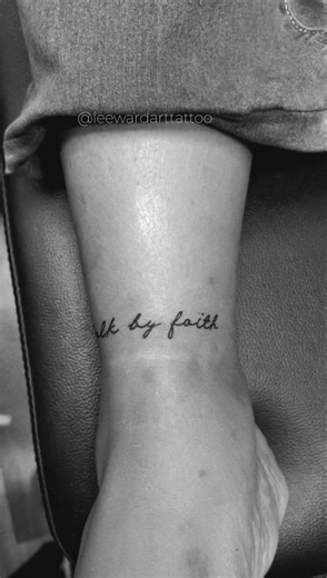 “Walk by Faith Tattoo | Minimal Script Tattoo Idea” #tattoo #shorts