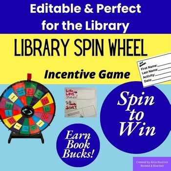 Library Spin Game for Middle and High School Library