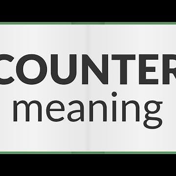 Counter | meaning of Counter
