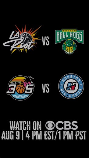 🏀 BIG3 Basketball – Watch LIVE on CBS Sports TODAY | 4 PM EST/1 PM PT | BIG3